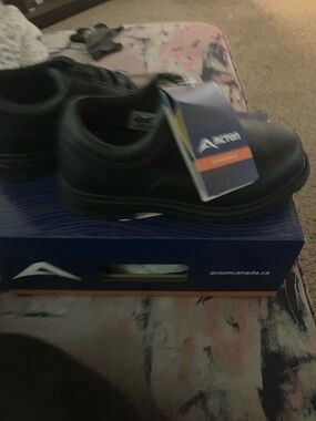 Black Men's Safety Work Shoe